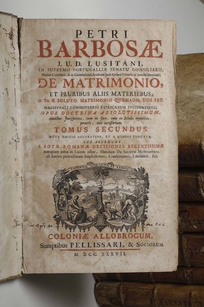 ,Barbosa Agostino : Barbosa, Agostino Tractatus Varii...Lugduni, Sumptibus Philippi Borde, Laurentii Arnaud & Claudii Rigaud, 1660.  - Asta Libri Antichi, Stampe, Incisioni e Carte Geografiche | Cambi Time - Associazione Nazionale - Case d'Asta italiane