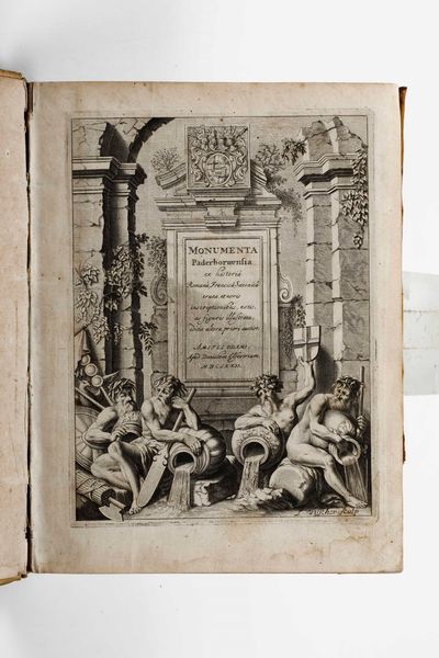 ,Ferdinando di Furstemberg - Theodore di Furstemberg : Ferdinando di Furstemberg - Theodore di Furstemberg Monumenta paderbonensis ex historia romana... Amsterdam, presso Danielem Elsevirium, 1672.  - Asta Libri Antichi, Stampe, Incisioni e Carte Geografiche | Cambi Time - Associazione Nazionale - Case d'Asta italiane