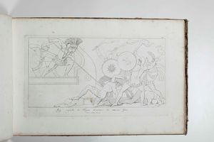 ,John Flaxman : Incisioni di Thomas Piroli su disegno di Giovanni Flaxman Composition from the tragdies of Aeschylus<BR>  - Asta Libri Antichi, Stampe, Incisioni e Carte Geografiche | Cambi Time - Associazione Nazionale - Case d'Asta italiane