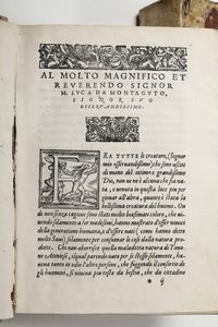 ,Gambiglioni Angelo, dello l'Aretino : Gambiglioni Angelo, dello l'Aretino Opere...In Lione, presso Giacomo Francesco di Giunta, 1523.  - Asta Libri Antichi, Stampe, Incisioni e Carte Geografiche | Cambi Time - Associazione Nazionale - Case d'Asta italiane