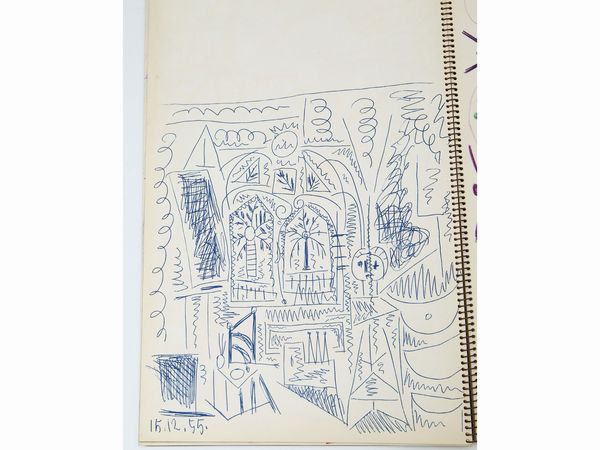 Picasso Carnet de la Californie 1959  - Asta Arte Moderna e Contemporanea - Associazione Nazionale - Case d'Asta italiane