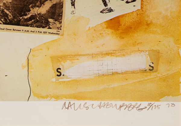 ,Robert Rauschenberg : Untitled (Ship Captain faces charge in oil spill)  - Asta Stampe e multipli | Cambi Time - Associazione Nazionale - Case d'Asta italiane