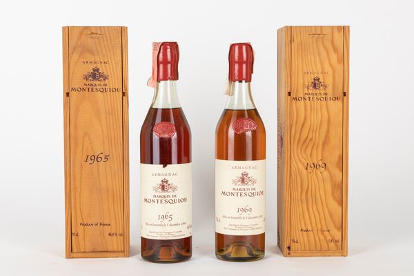 ,Francia : Marquis de Montesquiou Armagnac 1965-1969  - Asta Vini e Distillati - Associazione Nazionale - Case d'Asta italiane