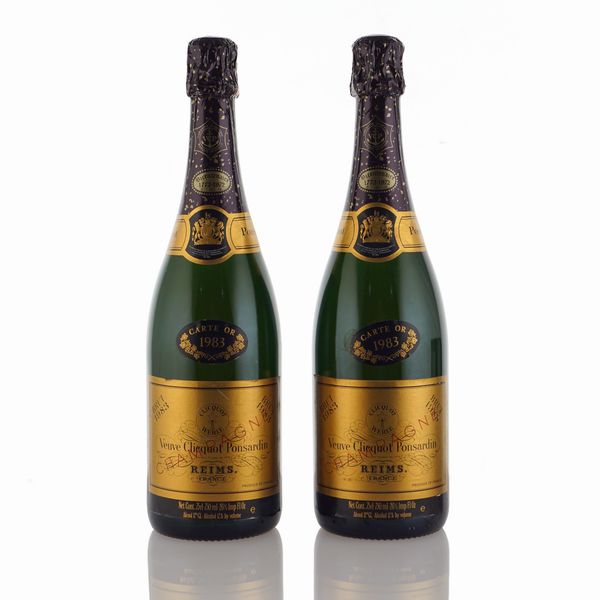 Veuve Clicquot Ponsardin, La Veuve Carte Or 1983  - Asta Vini e Distillati Web Only - Associazione Nazionale - Case d'Asta italiane