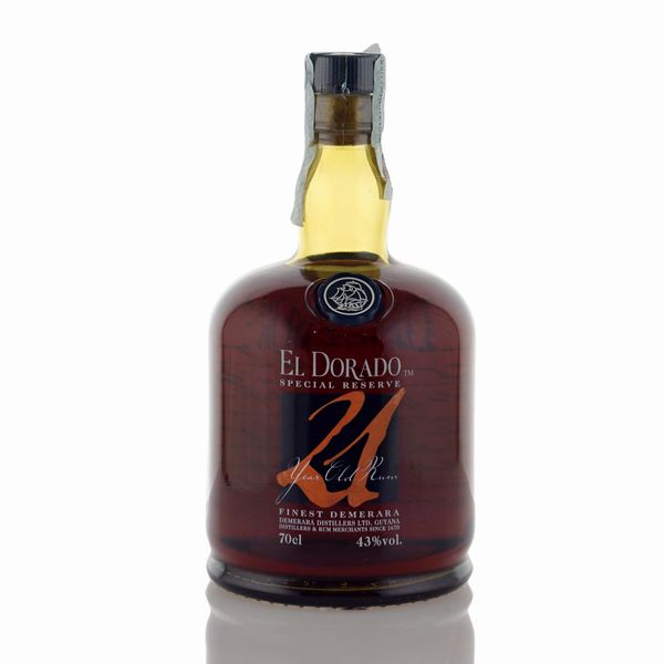 El Dorado, Rum Riserva Speciale 21 anni  - Asta Vini e Distillati Web Only - Associazione Nazionale - Case d'Asta italiane