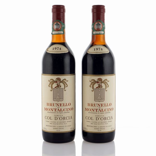 Col d'Orcia, Brunello di Montalcino 1974  - Asta Vini e Distillati Web Only - Associazione Nazionale - Case d'Asta italiane