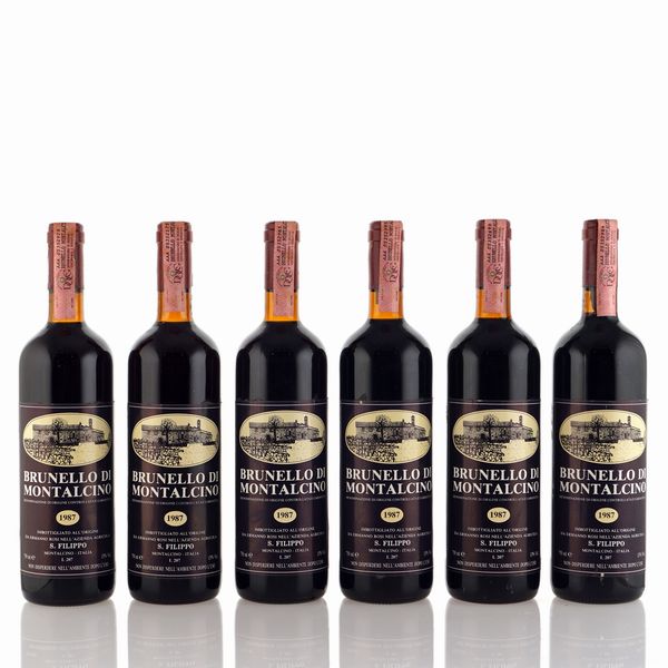 San Filippo, Brunello di Montalcino 1987  - Asta Vini e Distillati Web Only - Associazione Nazionale - Case d'Asta italiane