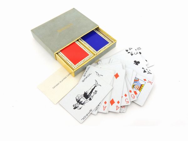 Carte da gioco Tiffany  - Asta Fashion Vintage e Bijoux / Un guardaroba maschile - Associazione Nazionale - Case d'Asta italiane