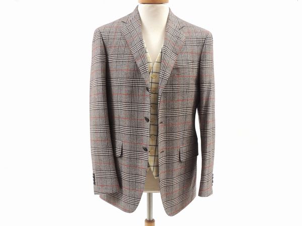 Giacca e gilet da uomo in lana e cashmere, Principe  - Asta Fashion Vintage e Bijoux / Un guardaroba maschile - Associazione Nazionale - Case d'Asta italiane