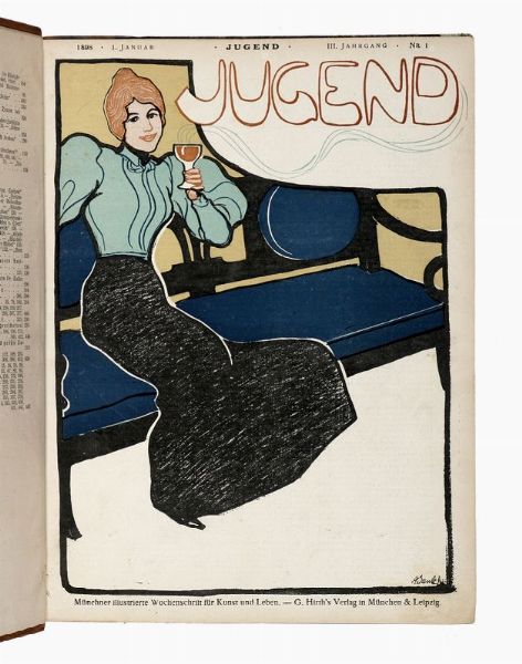 Jugend. Mnchner illustrierte Wochenschrift fr Kunst und Leben.  - Asta Libri, autografi e manoscritti - Associazione Nazionale - Case d'Asta italiane