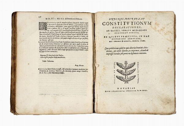 [Constitutiones Dominii Mediolanensis].  - Asta Libri, autografi e manoscritti - Associazione Nazionale - Case d'Asta italiane