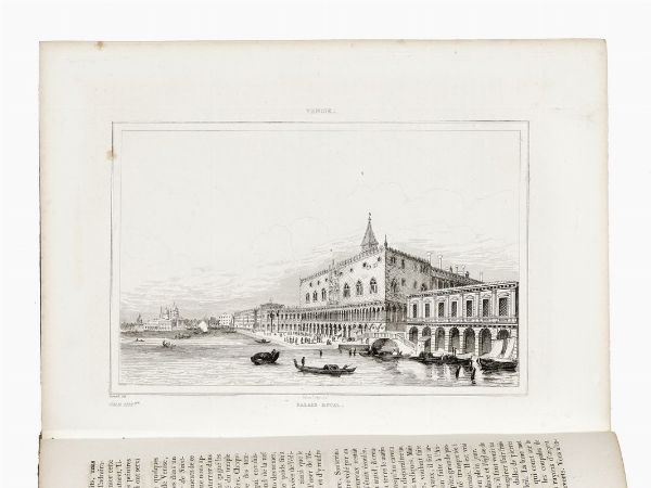 JACQUES (DE) NORVINS : L'Italie pittoresque [...]. Gravures sur acier d'aprs les dessins de madame D'Haubecourt-Lescot, de Mm. le Comte de Forbin, Granet, Deveria...  - Asta Libri, autografi e manoscritti - Associazione Nazionale - Case d'Asta italiane