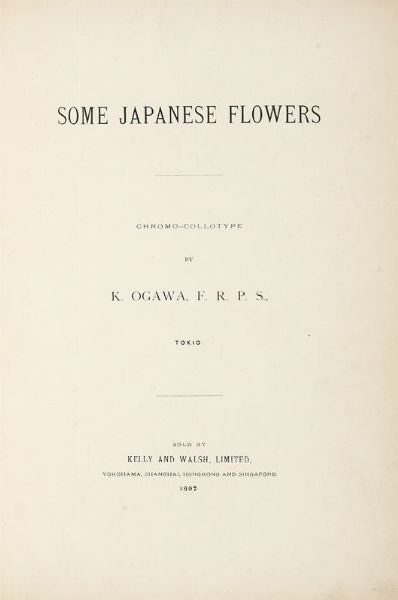 KAZUMASA OGAWA : Some Japanese flowers.  - Asta Libri, autografi e manoscritti - Associazione Nazionale - Case d'Asta italiane