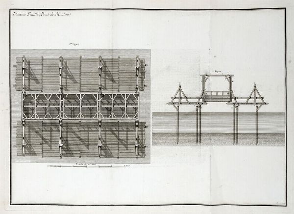 LOUIS (DE) REGEMORTES : Description du nouveau Pont de Pierre, construit sur la rivire d'Allier a Moulins...  - Asta Libri, autografi e manoscritti - Associazione Nazionale - Case d'Asta italiane