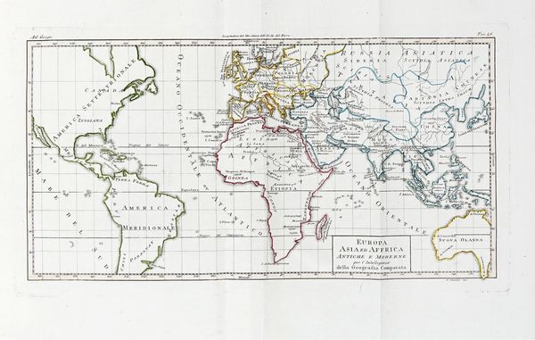 LUIGI ROSSI : Nuovo atlante di geografia universale in 52 carte...  - Asta Libri, autografi e manoscritti - Associazione Nazionale - Case d'Asta italiane