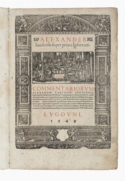 ALESSANDRO TARTAGNI : Super prima (-in secundam partem) Infortiati...  - Asta Libri, autografi e manoscritti - Associazione Nazionale - Case d'Asta italiane