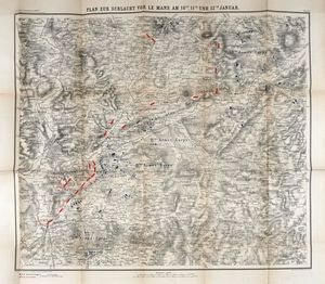 Der deutsch-franzosische Krieg 1870-1871. Redigirt von der  kreigsgeschichtlichen Abtheilung des Grossen Generalstabes...  - Asta Libri, autografi e manoscritti - Associazione Nazionale - Case d'Asta italiane