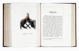 LEONE TETTONI : Teatro araldico ovvero Raccolta generale delle armi ed insegne gentilizie delle pi illustri e nobili casate che esisterono un tempo e che tuttora fioriscono in tutta Italia.  - Asta Libri, autografi e manoscritti - Associazione Nazionale - Case d'Asta italiane