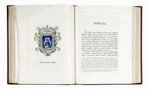 LEONE TETTONI : Teatro araldico ovvero Raccolta generale delle armi ed insegne gentilizie delle pi illustri e nobili casate che esisterono un tempo e che tuttora fioriscono in tutta Italia.  - Asta Libri, autografi e manoscritti - Associazione Nazionale - Case d'Asta italiane