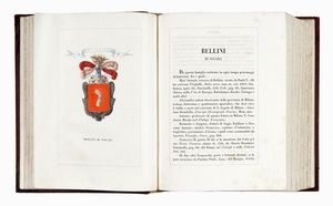 LEONE TETTONI : Teatro araldico ovvero Raccolta generale delle armi ed insegne gentilizie delle pi illustri e nobili casate che esisterono un tempo e che tuttora fioriscono in tutta Italia.  - Asta Libri, autografi e manoscritti - Associazione Nazionale - Case d'Asta italiane