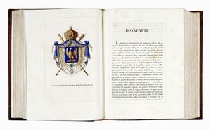 LEONE TETTONI : Teatro araldico ovvero Raccolta generale delle armi ed insegne gentilizie delle pi illustri e nobili casate che esisterono un tempo e che tuttora fioriscono in tutta Italia.  - Asta Libri, autografi e manoscritti - Associazione Nazionale - Case d'Asta italiane