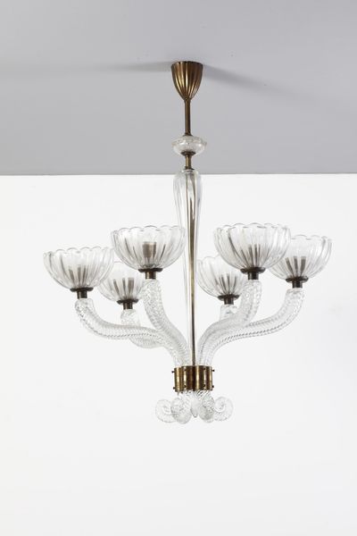 BAROVIER & TOSO : Lampada a sospensione  - Asta Asta 357 | DESIGN E ARTI DECORATIVE DEL NOVECENTO Online - Associazione Nazionale - Case d'Asta italiane