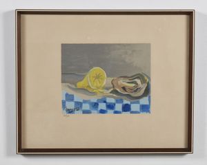 BRAQUE GEORGES (1882 - 1963) : Hutre et Citron.  - Asta Asta 358 | ARTE MODERNA E CONTEMPORANEA Online - Associazione Nazionale - Case d'Asta italiane