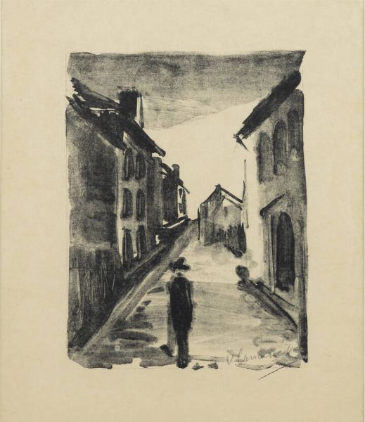 MAURICE VLAMINCK Parigi (Francia) 1876 - 1958 Rueil-la-Gadelire (Francia) : Le voitunier  - Asta Asta 201 Grafica - Associazione Nazionale - Case d'Asta italiane