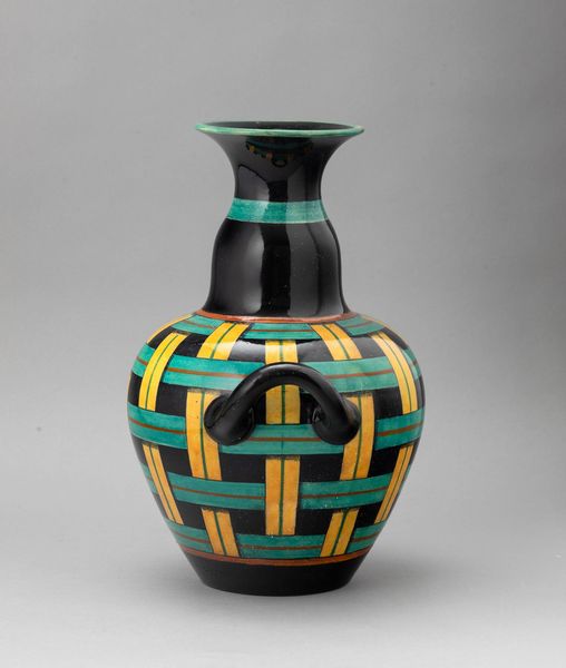 ,Gio Ponti : Richard Ginori, Sesto Fiorentino, 1930 ca Vaso a stuoia  - Asta Ceramiche del Novecento italiano - Associazione Nazionale - Case d'Asta italiane