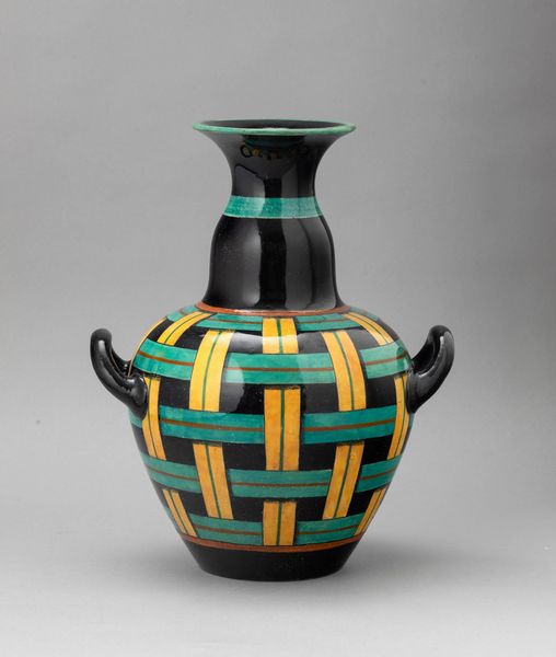 ,Gio Ponti : Richard Ginori, Sesto Fiorentino, 1930 ca Vaso a stuoia  - Asta Ceramiche del Novecento italiano - Associazione Nazionale - Case d'Asta italiane