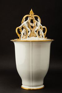 ,Gio Ponti : Richard Ginori, Sesto Fiorentino, 1929 ca Grande vaso monumentale  - Asta Ceramiche del Novecento italiano - Associazione Nazionale - Case d'Asta italiane