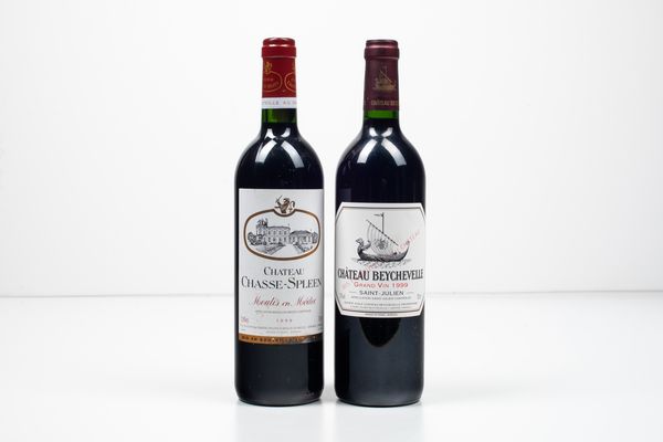 Chateau Chasse-Spleen, Moulis en Medoc<BR>Chateau Beychevelle, Saint Julien  - Asta Vini e Distillati da collezione e da investimento - Associazione Nazionale - Case d'Asta italiane