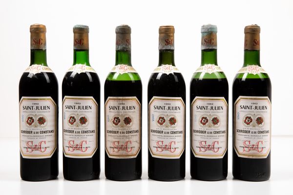 Schroder & de Constans, Saint Julien  - Asta Vini e Distillati da collezione e da investimento - Associazione Nazionale - Case d'Asta italiane