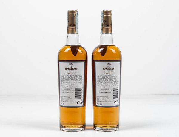 The Macallan, Highland Single Malt Scotch Whisky Fine Oak 12 years old  - Asta Vini e Distillati da collezione e da investimento - Associazione Nazionale - Case d'Asta italiane