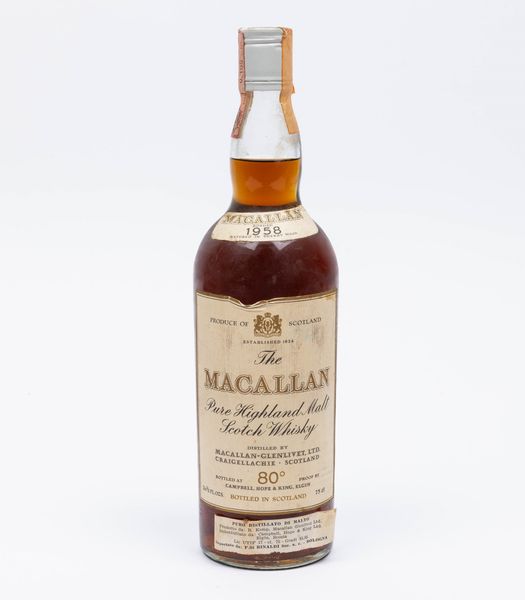 The Macallan, Pure Highland Malt Scotch Whisky  - Asta Vini e Distillati da collezione e da investimento - Associazione Nazionale - Case d'Asta italiane