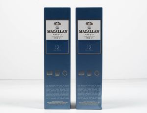 The Macallan, Highland Single Malt Scotch Whisky Fine Oak 12 years old  - Asta Vini e Distillati da collezione e da investimento - Associazione Nazionale - Case d'Asta italiane