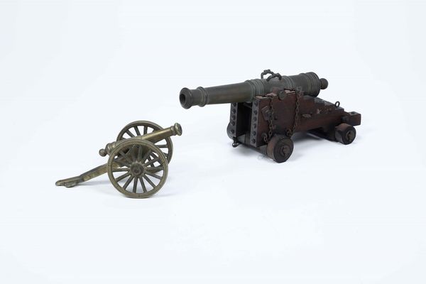 Due modelli di cannone  - Asta Antiquariato Aprile | Cambi Time - Associazione Nazionale - Case d'Asta italiane