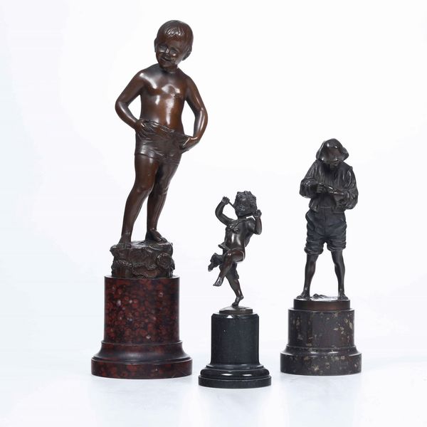 Tre sculture in bronzo di diverso soggetto. Vari fonditori italiani del XX secolo  - Asta Antiquariato Aprile | Cambi Time - Associazione Nazionale - Case d'Asta italiane