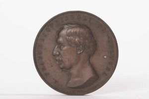 Medaglia commemorativa in bronzo. 1865  - Asta Antiquariato Aprile | Cambi Time - Associazione Nazionale - Case d'Asta italiane