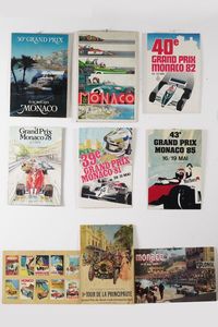 Ventiquattro cartelli pubblicitari G.P. Monaco anni 70  - Asta Antiquariato Aprile | Cambi Time - Associazione Nazionale - Case d'Asta italiane