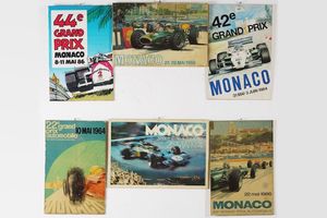 Ventiquattro cartelli pubblicitari G.P. Monaco anni 70  - Asta Antiquariato Aprile | Cambi Time - Associazione Nazionale - Case d'Asta italiane