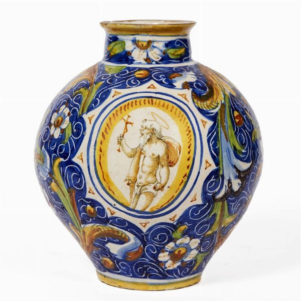 VASO, VENEZIA, BOTTEGA DI MASTRO DOMENICO, 1570-1580 CIRCA  - Asta Ceramica. Maioliche e porcellane dal XVI al XIX secolo | A Tempo  - Associazione Nazionale - Case d'Asta italiane