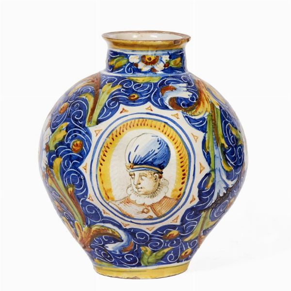 VASO, VENEZIA, BOTTEGA DI MASTRO DOMENICO, 1570-1580 CIRCA  - Asta Ceramica. Maioliche e porcellane dal XVI al XIX secolo | A Tempo  - Associazione Nazionale - Case d'Asta italiane