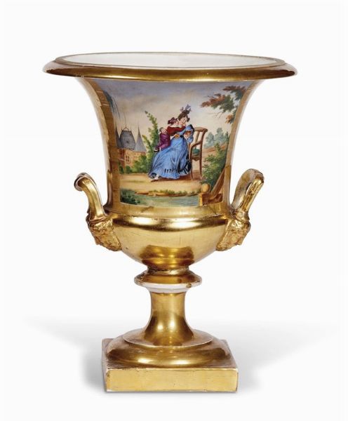 VASO, FRANCIA (?), SECONDA MET SECOLO XIX  - Asta Ceramica. Maioliche e porcellane dal XVI al XIX secolo | A Tempo  - Associazione Nazionale - Case d'Asta italiane