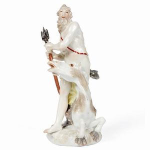 FIGURA, GERMANIA, MANIFATTURA DI MEISSEN, SECONDA MET SECOLO XVIII  - Asta Ceramica. Maioliche e porcellane dal XVI al XIX secolo | A Tempo  - Associazione Nazionale - Case d'Asta italiane