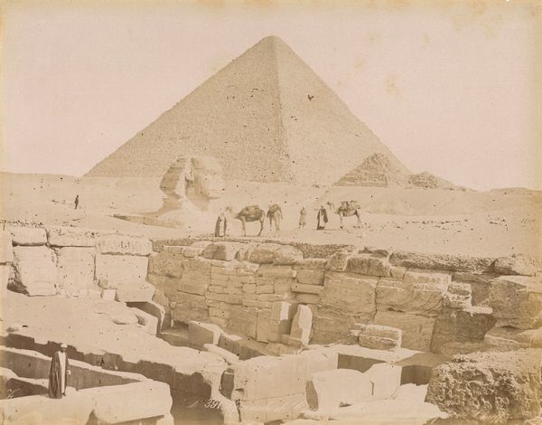 ,George & Constantine Zangaki : Pyramide de Cheops le Sphynx et le temple de Khafre  - Asta Fotografia dell'800: album di viaggio - Associazione Nazionale - Case d'Asta italiane