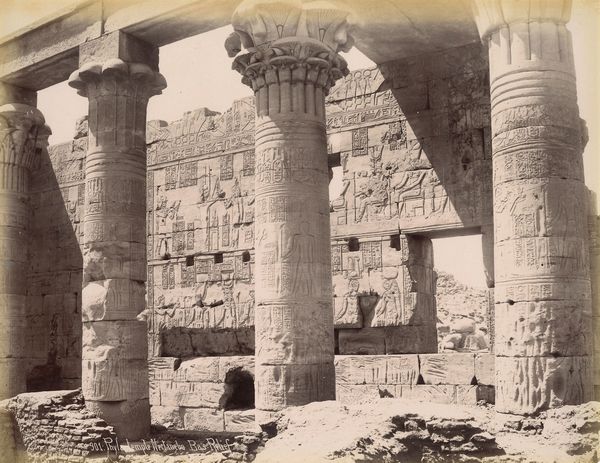 ,Pascal Sébah : Phylae Temple Nectanebo, Bas-Reliefs  - Asta Fotografia dell'800: album di viaggio - Associazione Nazionale - Case d'Asta italiane