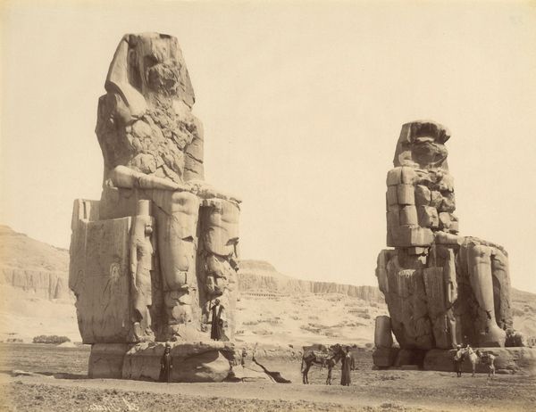 ,Antonio Beato : Colosses de Memnon  - Asta Fotografia dell'800: album di viaggio - Associazione Nazionale - Case d'Asta italiane