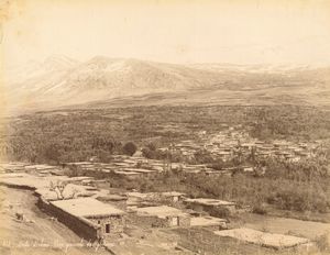 ,Félix Bonfils : Anti-liban vue gnrale de Zebdani ; Valle du Nahr-ibrahim  - Asta Fotografia dell'800: album di viaggio - Associazione Nazionale - Case d'Asta italiane