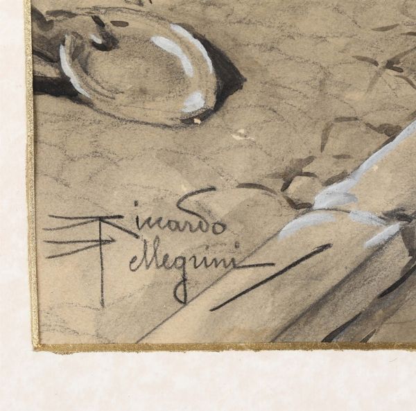 PELLEGRINI RICCARDO : Riccardo Pellegrini (Milano 1863 - Crescenzago 1934)  - Asta Antiquariato - Associazione Nazionale - Case d'Asta italiane